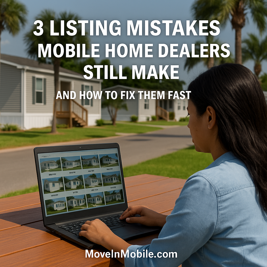 3 Listing Mistakes Mobile Home Dealers Still Make — And How to Fix Them Fast