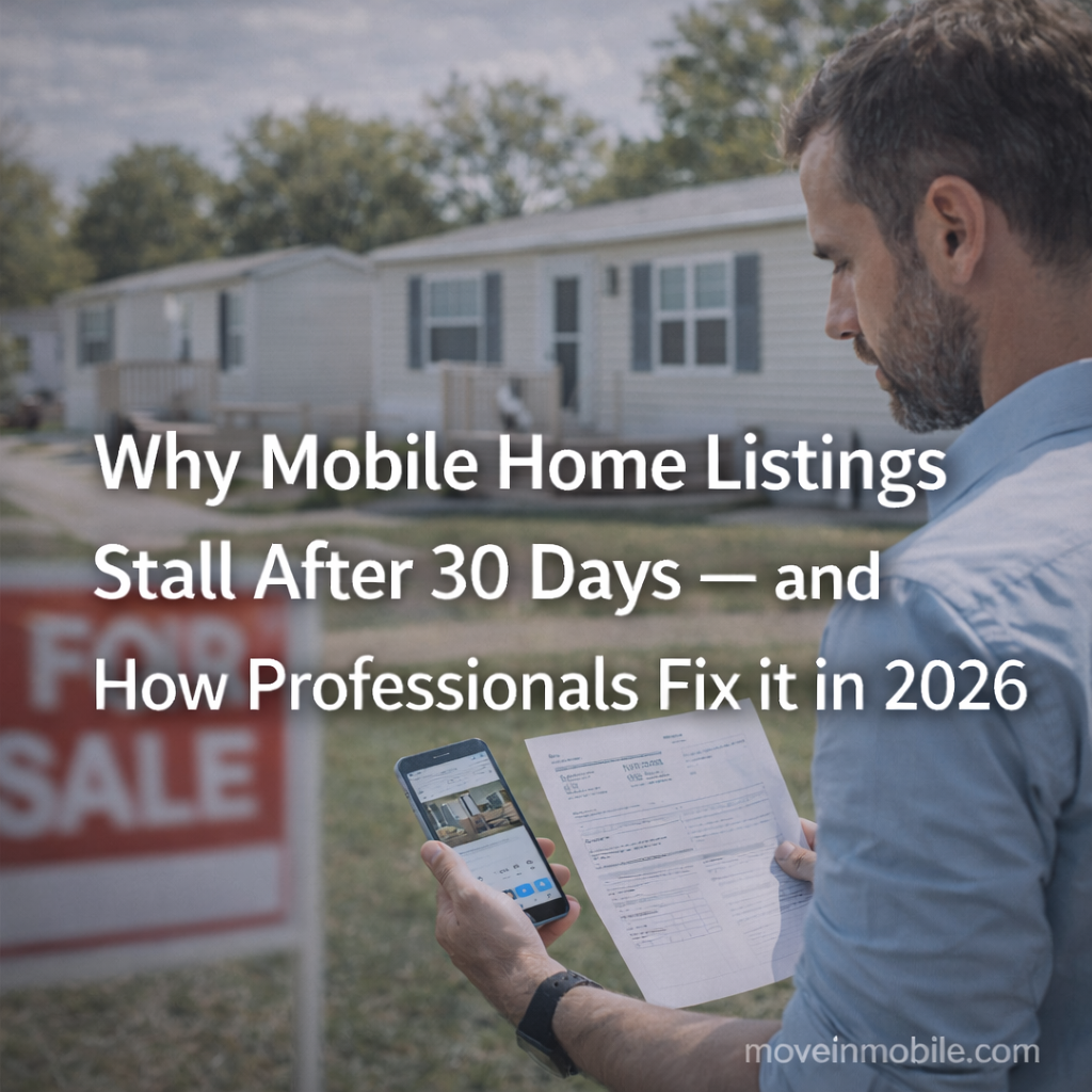 Why Mobile Home Listings Stall After 30 Days — and How Professionals Fix It in 2026