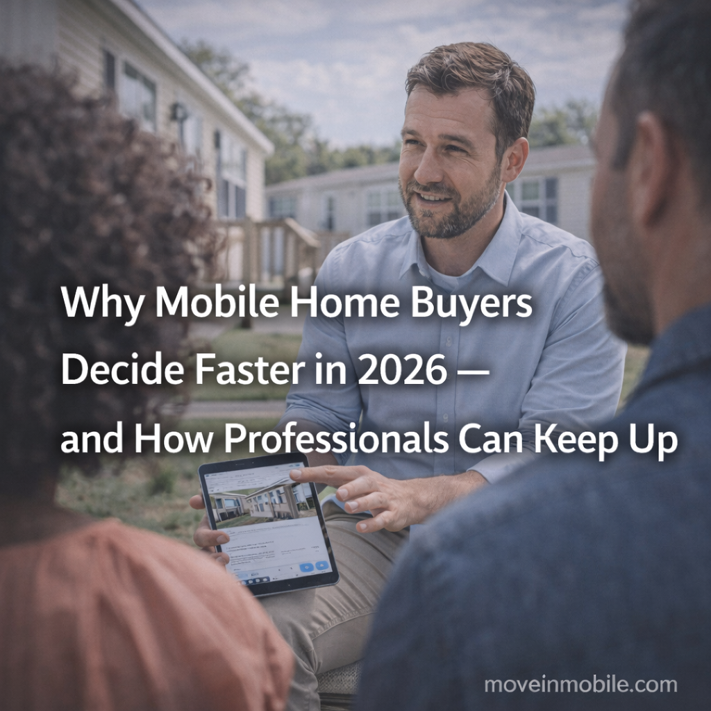 Why Mobile Home Buyers Decide Faster in 2026 — and How Professionals Can Keep Up